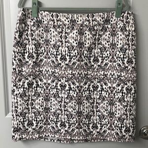 Merona snake-print skirt with pockets